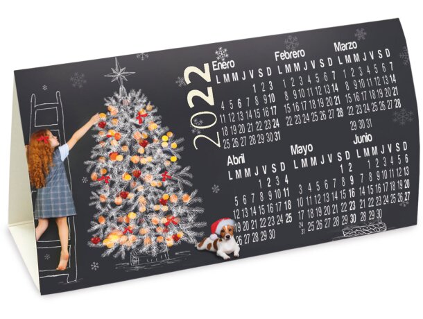 Calendario triangular grande a todo color detalle 1