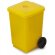 Sacapuntas contenedor personalizado amarillo