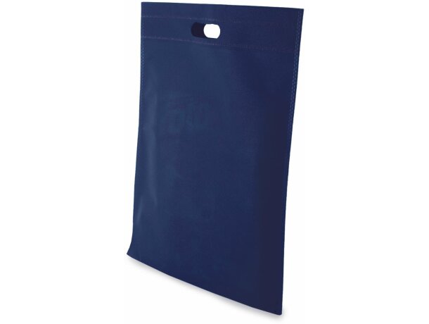 Bolsa de non woven 25 x 35 cm personalizado azul marino