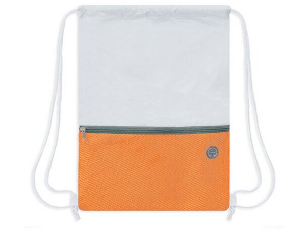 Bolsa mochila Luxory blanco/naranja