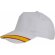 Gorra nacional 5 paneles algodón peinado Deva personalizado blanco