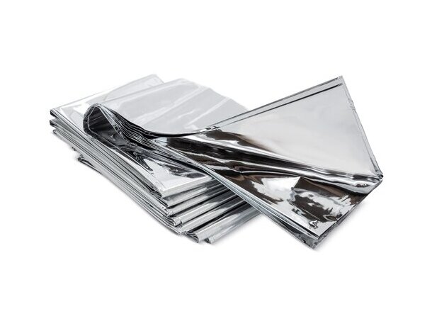 Manta térmica Life aluminizada 160x210cm protección frío detalle 3