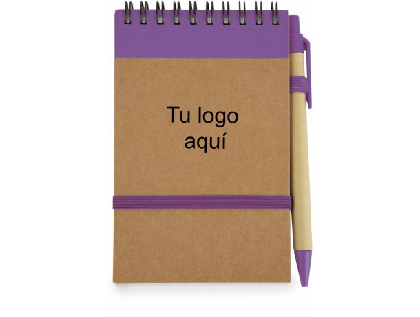 Bloc de notas con bolígrafo freciclado