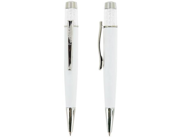 Boligrafo joya con estuche yjoyero pierre cardin blanco