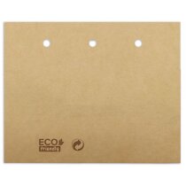 Identificador eco kraft ventana transparente 11,5cm