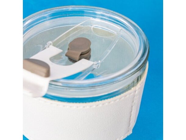 Vaso cristal 330ml con pajita reutilizable Delicatessen detalle 5