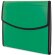 Carpeta con archivador y cierre de velcro verde