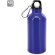 Bidón Cool aluminio 420 ml con mosquetón grabada en láser Azul