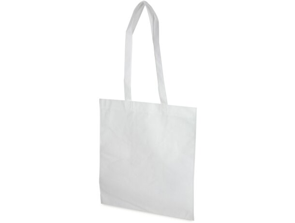 Bolsa non woven publicitaria asaslargas Kora barata blanca