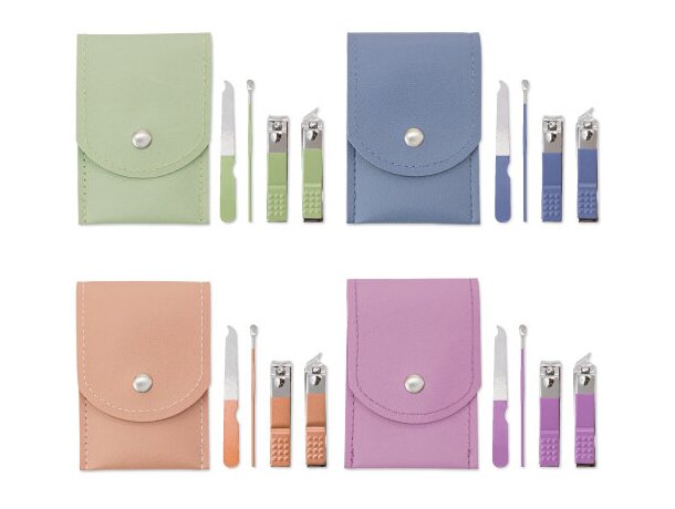 Set de manicura Primor con estuche PU y herramientas de acero detalle 1