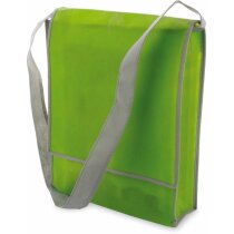 Bolsa bandolera amplia con ribetes en color amarilla grabado Bolsa bandolera amplia con ribetes en color amarilla grabado