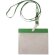 Lanyard con acreditación de pvc verde barato