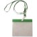 Lanyard con acreditacion Elva barato verde