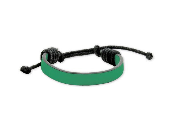 Pulsera polipiel ajustable Arcos verde