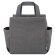 Bolsa nevera Yaky con interior aislante y bolsillos laterales Gris detalle 11