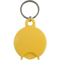Llavero redondo para carro barato amarillo Llavero redondo para carro barato amarillo