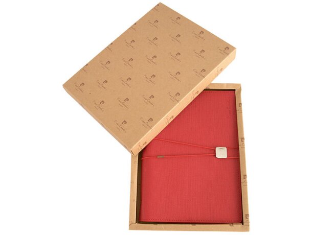 Agenda pierre cardin semana vista con goma rojo