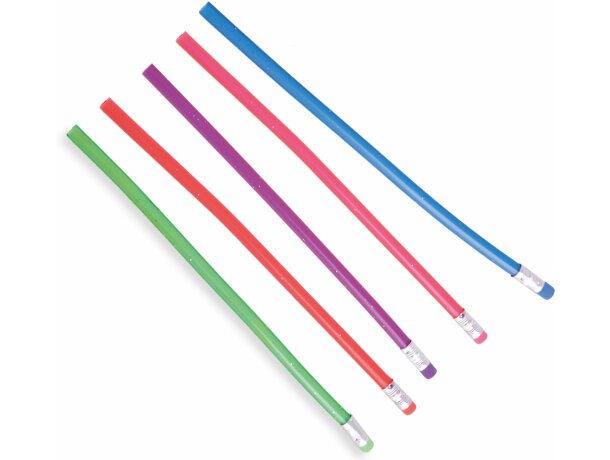 Lápiz de plástico flexible personalizado Lápiz de plástico flexible personalizado