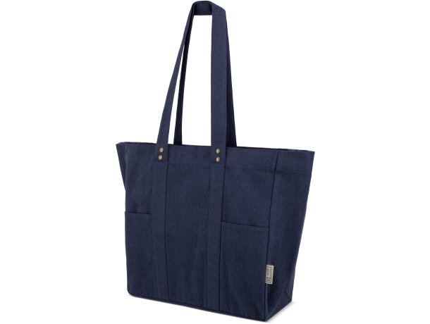 Bolsa algodón canvas reciclado Alma con asas largas reforzadas Verde detalle 13