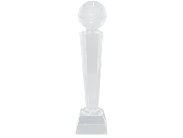Trofeo cristal Pivot balón baloncesto con grabado láser detalle 2