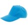 Gorra de 5 paneles en algodón grueso Azul medio