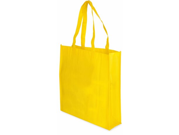 Bolsa non woven laminado mate Fern personalizado amarillo