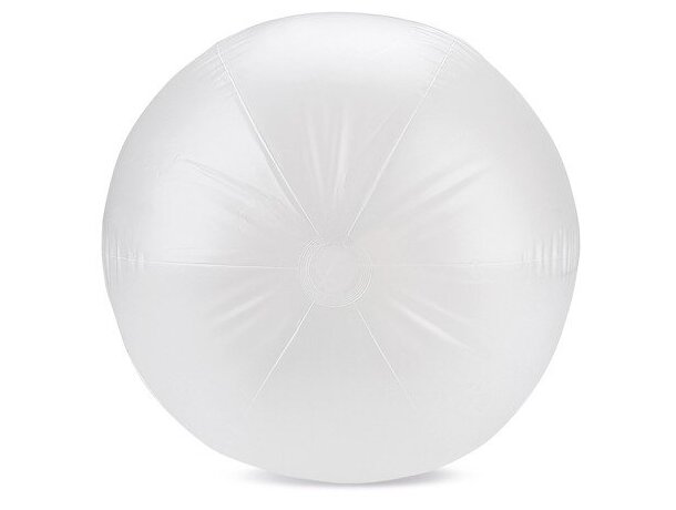 Balón de playa blanco translúcido Flots 60 cm inflado PVC detalle 3