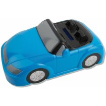 Hucha de plastico forma de coche personalizada azul Hucha de plastico forma de coche personalizada azul