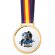 Medalla Viktor de cristal con lanyard y estuche individual España detalle 13