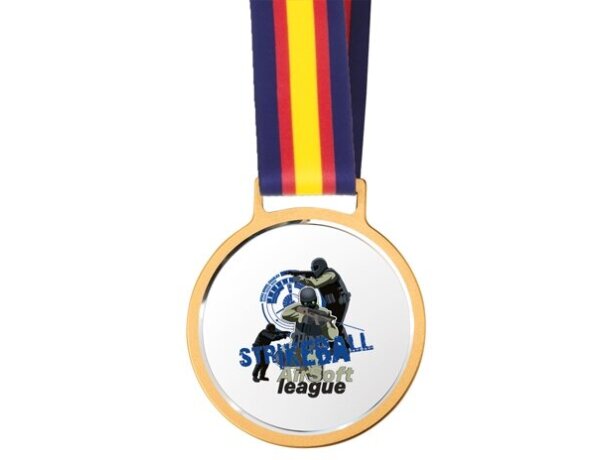 Medalla Viktor de cristal con lanyard y estuche individual España detalle 13