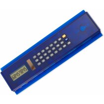Regla con calculadora y porta notas Regla con calculadora y porta notas