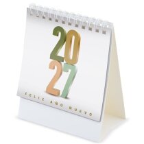 Calendario de sobremesa de papel en español y portugués