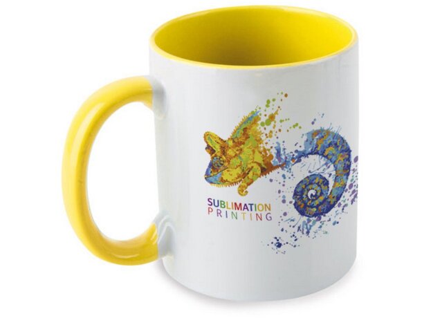 Mug sublimacion Cartagena amarilla