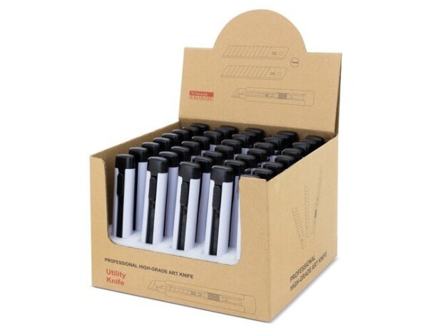 Cutter con stop automático Max pack 40 unidades Blanco detalle 6
