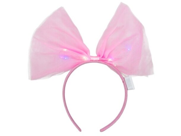 Diadema con luces LED Mis para eventos y celebraciones Rosa detalle 2