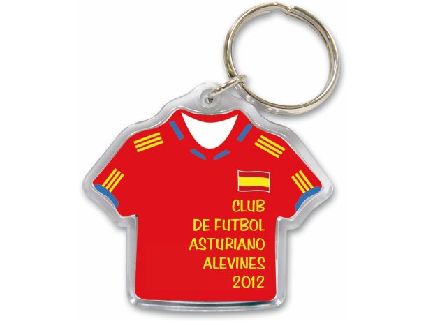Llavero camiseta en abs personalizado