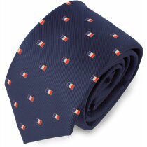 Corbata con bandera de Francia personalizada Corbata con bandera de Francia personalizada
