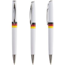 Bolígrafo de plástico con bandera española personalizado azul Bolígrafo de plástico con bandera española personalizado azul