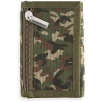 Cartera con acabado en tejido de camuflaje