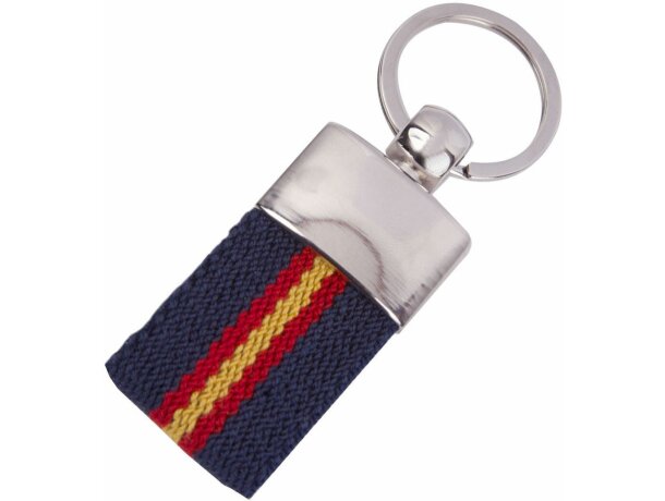 Llavero con correa de bandera de España