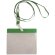 Lanyard con acreditacion Elva personal verde