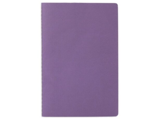 Libreta Santorini con cubierta de papel y hojas lisas Lila detalle 8