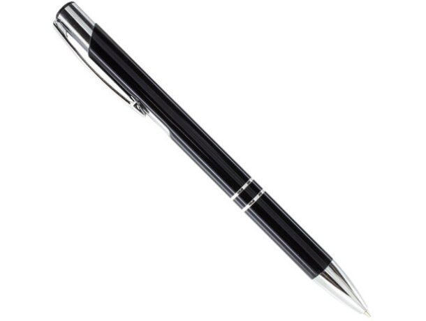 Bolígrafo automático de metal negro