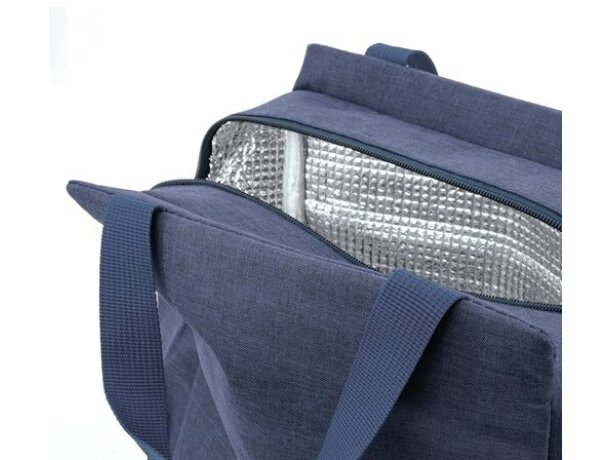 Bolsa nevera Yaky con interior aislante y bolsillos laterales Azul royal detalle 12