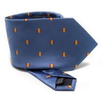 Corbata con bordados de la bandera de España personalizado