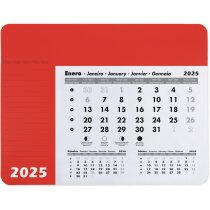 Alfombrilla ratón con calendario anual PVC caucho