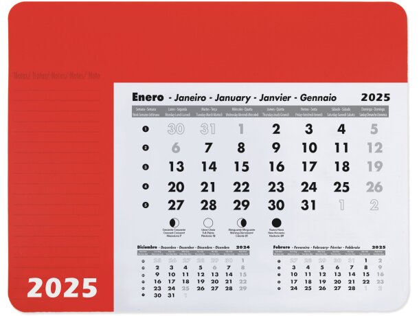 Alfombrilla calendario Dennis verde