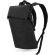 Mochila Conner de poliéster reciclado RPET con cremallera Negro