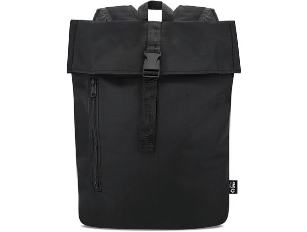 Mochila Benett RPET reciclado de gran capacidad Negro detalle 19