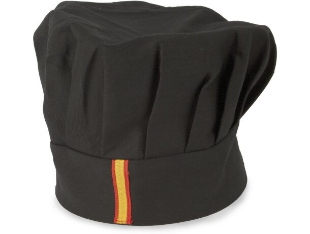 Gorro de algodón de cocina en varios colores Negro bandera